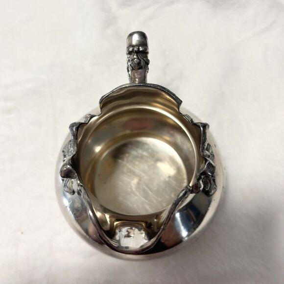 Vintage Ornate Silver Plate Creamer & Sugar Lot – Viking, WM Rogers, Mixed - Picture 16 of 16